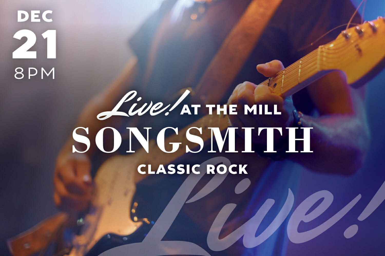 live at the mill - songsmith - classic rock graphic