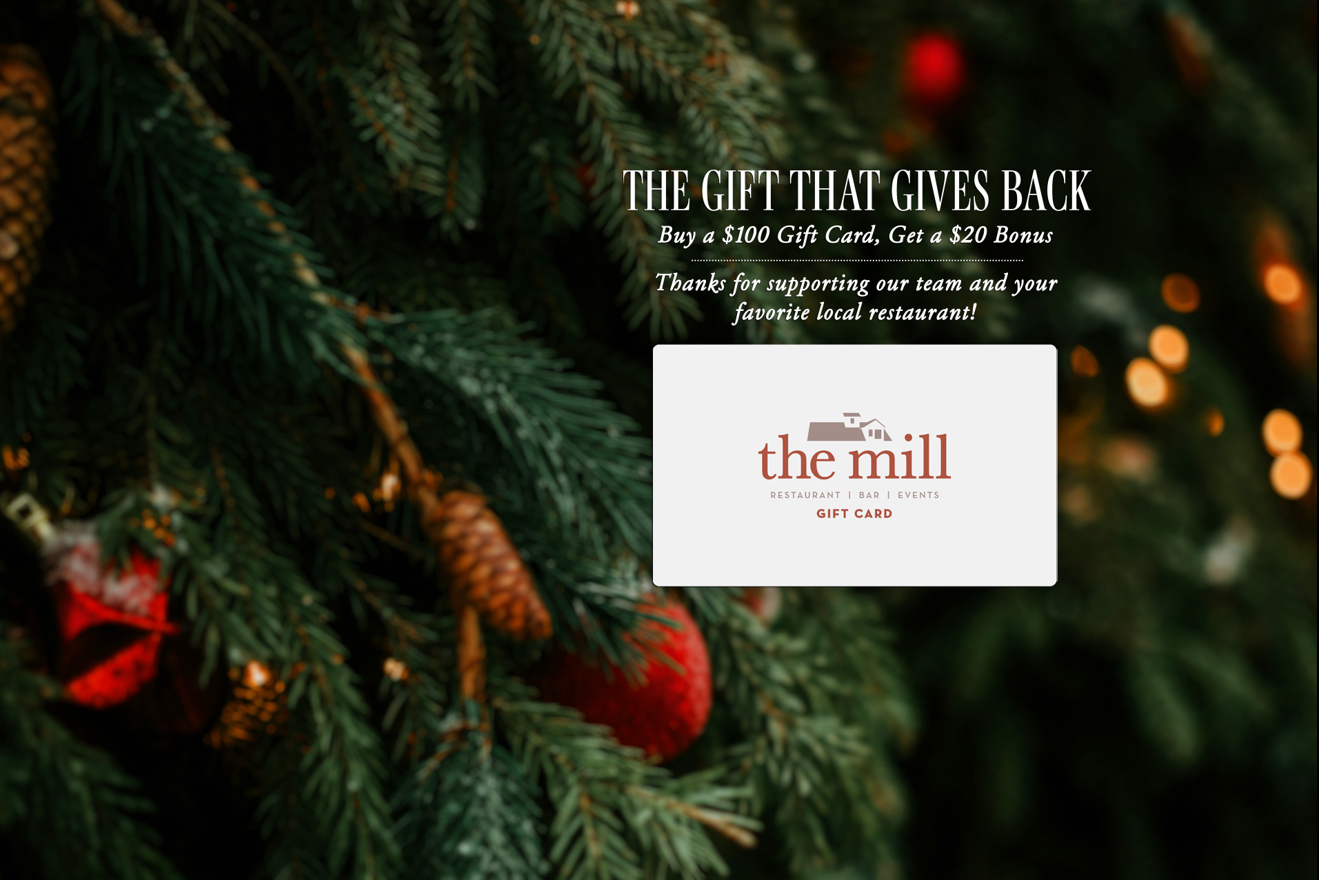 December Gift Card Promo