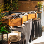 Patio Buffet Setup